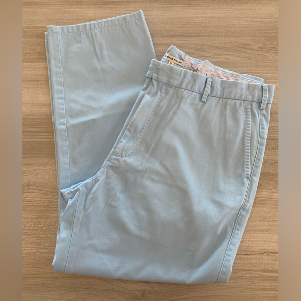 Peter Miller Golf Chino Pants Mens 38 Performance Teal Five Pocket